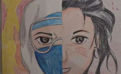 小孩子简笔画小姐姐头像,简笔画中的小姐姐头像