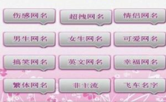 网名大全,创意无限，个性鲜明，打造独特网络身份